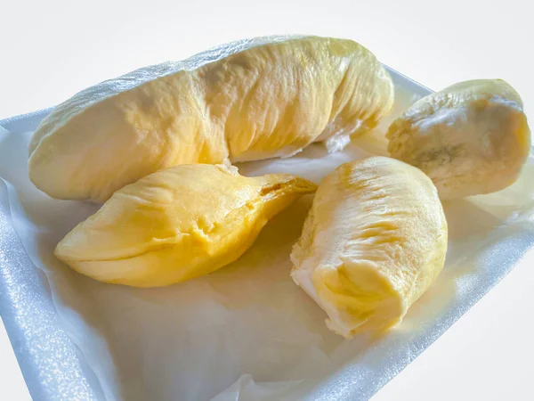 Durian Rey Fruta Tailandia Fruta Asiática Tiene Una Cáscara Espigas — Foto de Stock