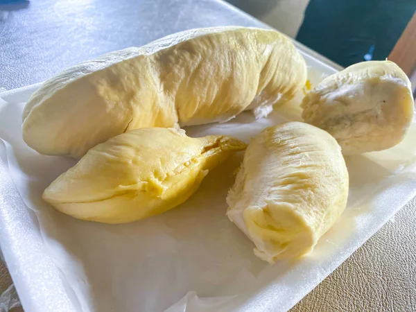Durian Είναι Ένας Βασιλιάς Των Φρούτων Στην Ταϊλάνδη Και Φρούτα — Φωτογραφία Αρχείου