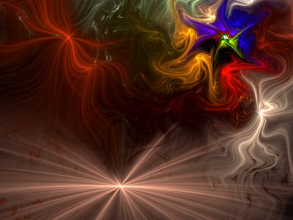 Fondo de fuegos artificiales abstractos - imagen generada digitalmente — Foto de Stock