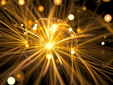 Soyut bulanık bubbles - dijital olarak oluşturulan görüntü