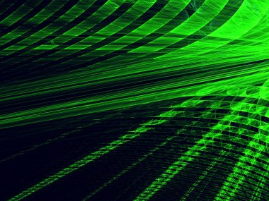 Soyut teknik ışınları - dijital olarak oluşturulan görüntü