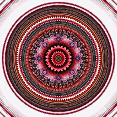 Soyut mandala çiçek - dijital olarak oluşturulan görüntü