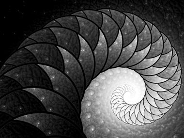 Soyut büyük sarmal - dijital olarak oluşturulan görüntü