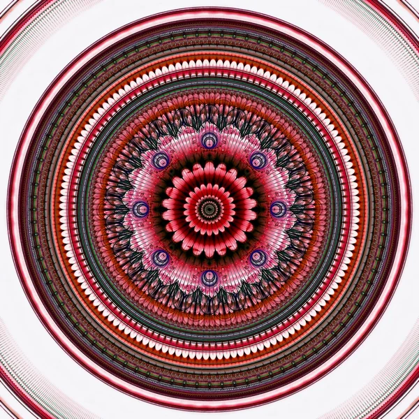 Flor de mandala abstracta - imagen generada digitalmente —  Fotos de Stock