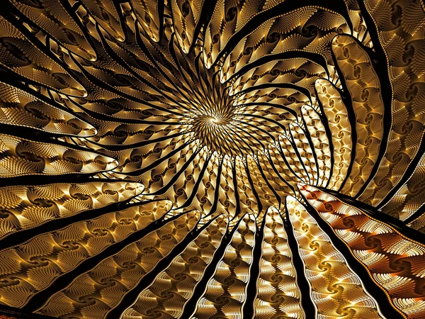 Soyut sarmal tünel dijital olarak oluşturulan görüntü