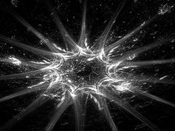 Explosão estelar abstrata - imagem gerada digitalmente — Fotografia de Stock