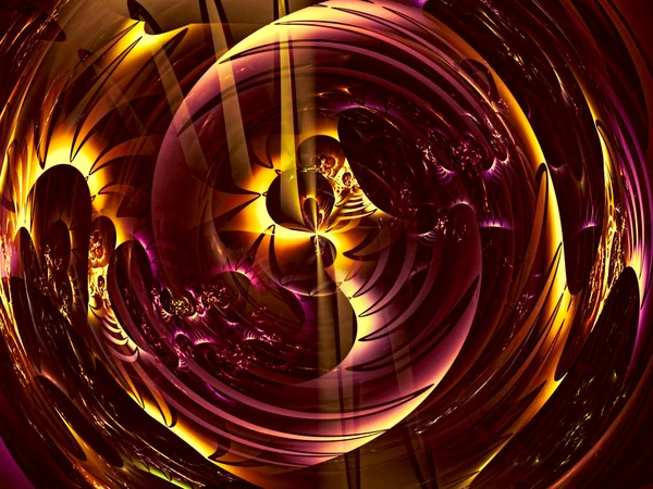 Bola brillante abstracta - imagen generada digitalmente — Foto de Stock