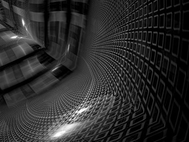 Soyut teknoloji tünel - dijital olarak oluşturulan görüntü