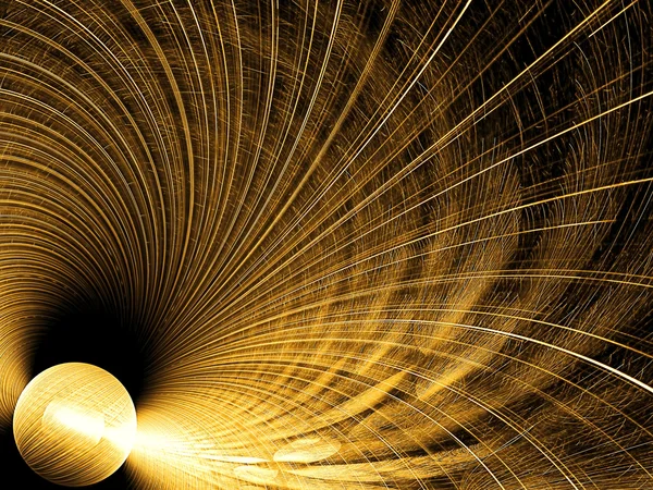 Абстрактный фрактальный туннель - цифровое изображение — стоковое фото