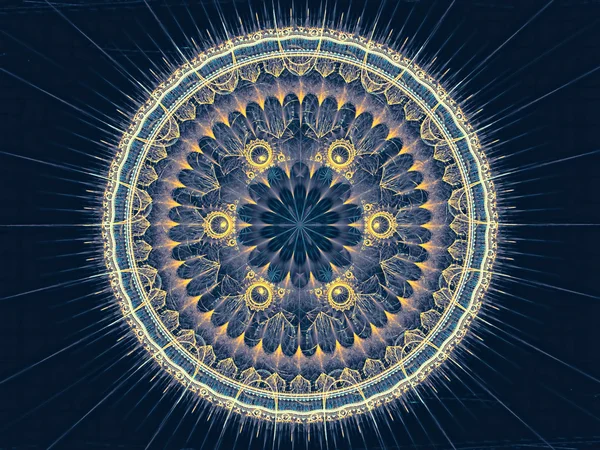 Abstract circle fractal - digitally generated image