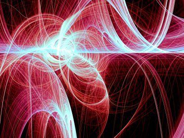 Adını koy - dijital olarak oluşturulan görüntü gloving soyut