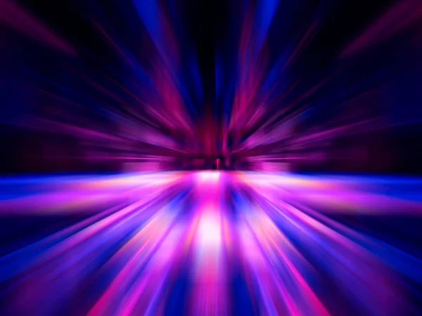 Blauwe en paarse beweging wazig achtergrond - abstracte illustratie — Stockfoto