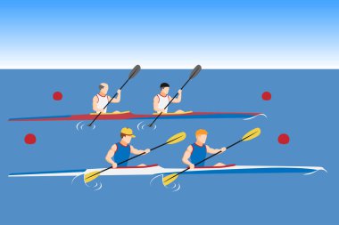 Sporcular antreman veya yarışmaya kanoyla gidiyor