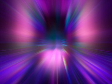 Mavi ve mor renklerde soyut hareket bulanıklığı - 3d illüstrasyon