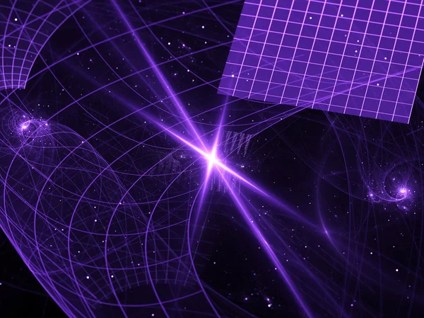 Soyut bilgisayar tarafından oluşturulan mor siyah görüntü üzerinde