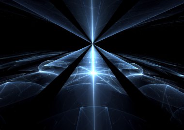 Abstract digitally generated image glass surface