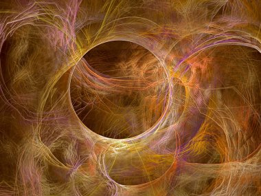 Abstract digitally generated image chaos curves background
