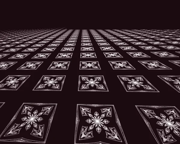 Abstrato imagem gerada digitalmente piso de azulejos — Fotografia de Stock