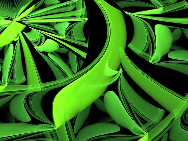 Immagine astratta in stile green technology generata digitalmente — Foto Stock