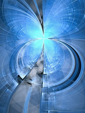 Soyut dijital olarak oluşturulan görüntü