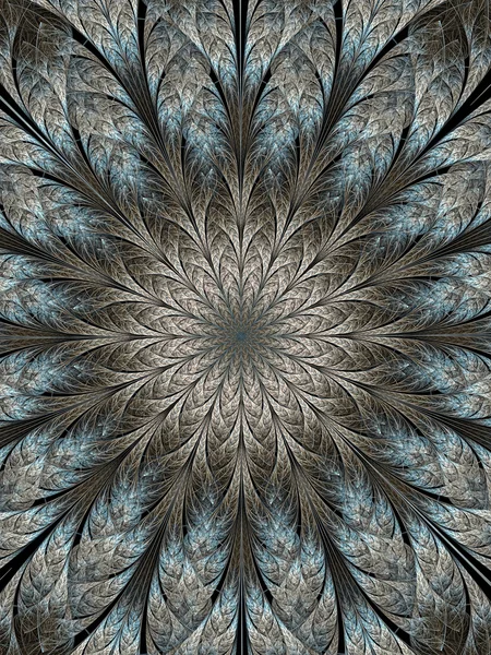 Abstract digitally generated image textured flower