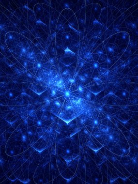 Abstract digitally generated image floral background