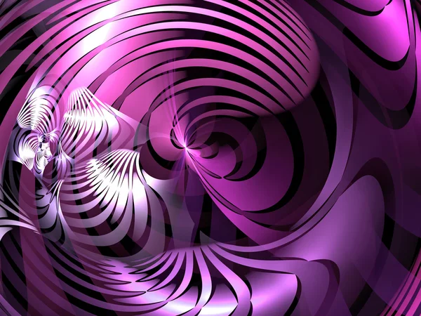 抽象的なデジタル生成ピンクと紫のイメージ — ストック写真