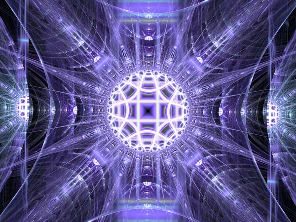 Fondo púrpura simétrico generado digitalmente abstracto — Foto de Stock