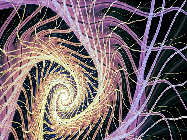 Abstrato imagem gerada digitalmente místico espiral — Fotografia de Stock