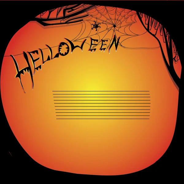 Ilustración del tablero del helloween — Vector de stock