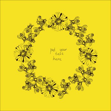 Free Bee Wreath Svg Free