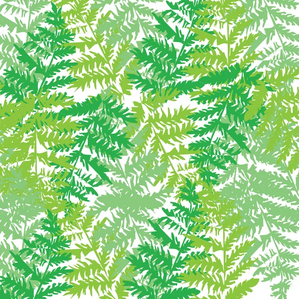 Ilustración del patrón con hojas de abedul verde . — Vector de stock