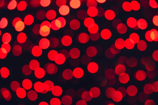 Fondo Borroso Navidad Luces Rojas Desenfoque Bokeh Imagen — Foto de Stock