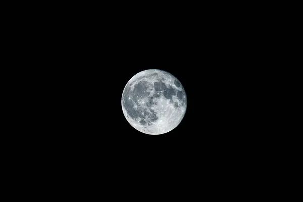 Luna Piena Una Fase Astronomica Vista Dalla Terra — Foto Stock