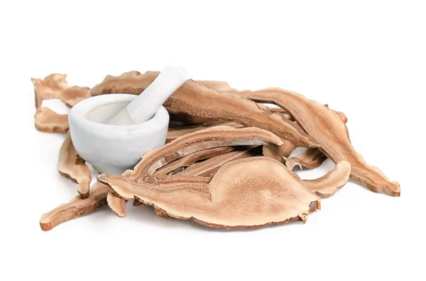 Fungo Lingzhi, Medicina tradizionale cinese, Ganoderma Lucidu — Foto Stock