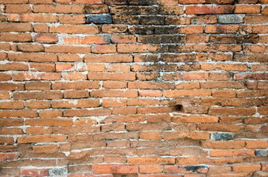 Kahverengi tuğla duvar