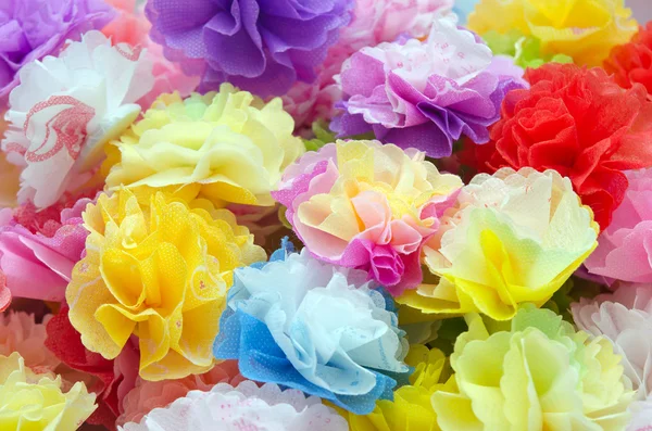 Flores hechas de artesanía de papel — Foto de Stock