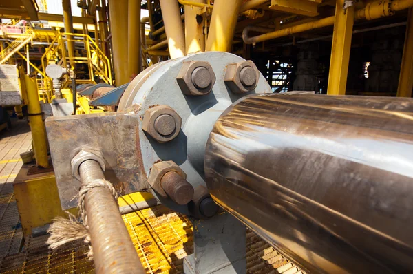 Trabajos de tuberías de la industria petrolera y de gas —  Fotos de Stock