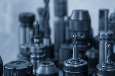 CNC değirmen makinesi için sağlam karpit bitiş değirmeni araçlarının koleksiyonu. Makine merkezi için kesme aracı.