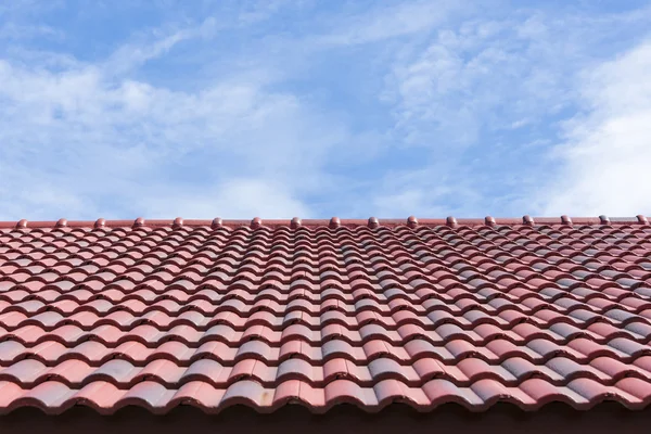 Roof tile with the sky Royalty Free Stock Photos