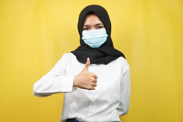 Muselman Kvinnor Bär Medicinsk Masker Corona Virus Rörelse Covid Rörelse — Stockfoto