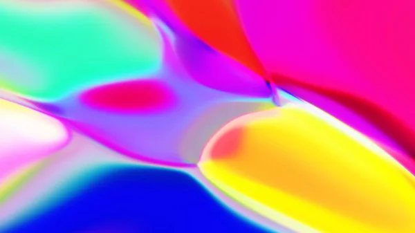 摘要彩色背景梯度 全息图摘要 彩虹背景 抽象模糊梯度背景 流体梯度决定组成 流体五彩斑斓液体3D背景 — 图库照片