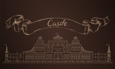 Eski skecieskinde eski kale. Ortaçağ peri kalesi