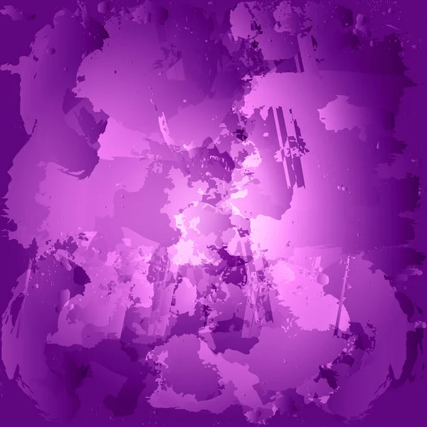 Coloridas manchas de pintura al óleo. Mancha acuarela pintada. Cepillo púrpura — Archivo Imágenes Vectoriales