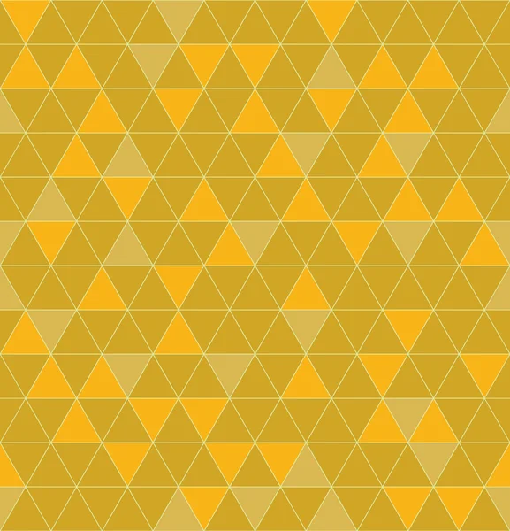 Triangles seamless. Beautiful polygon texture. Geometric yellow — Wektor stockowy