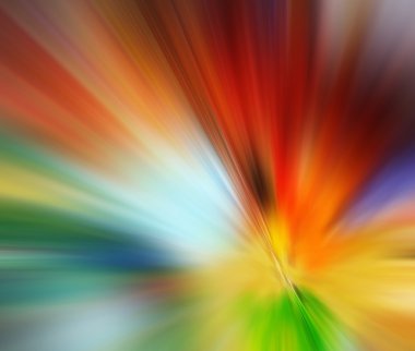 Colorful radial blur