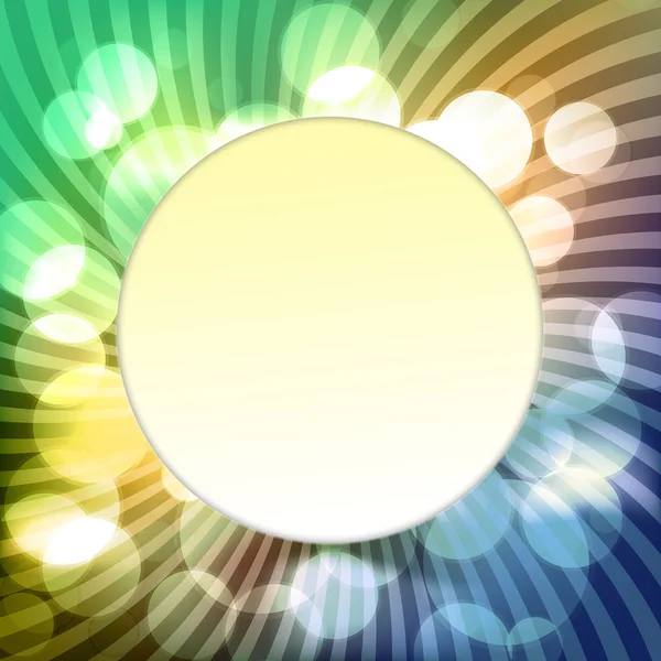 Blurred background with bokeh and pattern. Round sticker — Stock Fotó