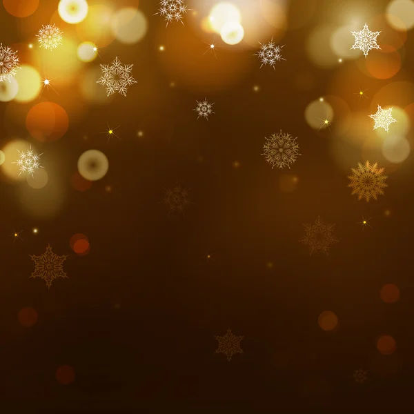 濃いオレンジと明るい黄色でクリスマス背景をぼかし — ストックベクタ
