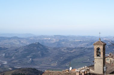 San Marino dağlar vadi görünüm