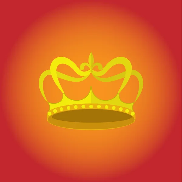 Diseño de la corona vector icono — Vector de stock